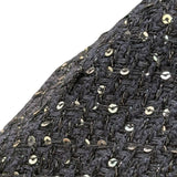 シャネル CHANEL スパンコールツイードテーラードジャケット P40000 ブラック×マルチカラー コットン レディース テーラードジャケット