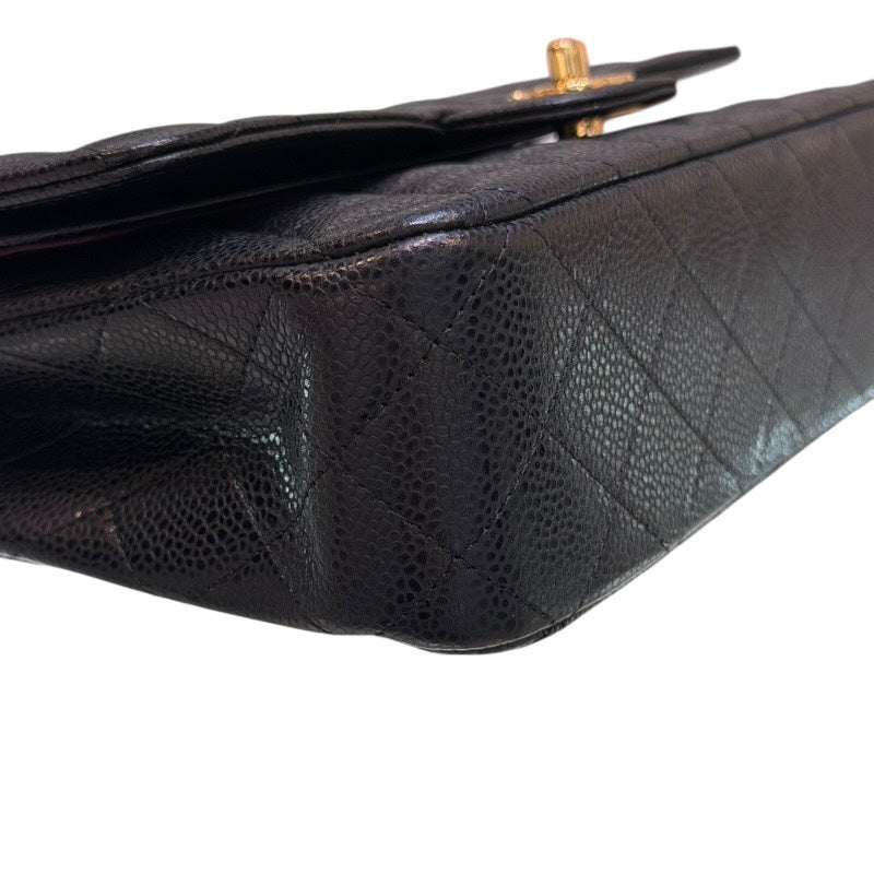 シャネル CHANEL マトラッセ25 A01112 ブラック ゴールド金具 キャビアスキン レディース ショルダーバッグ