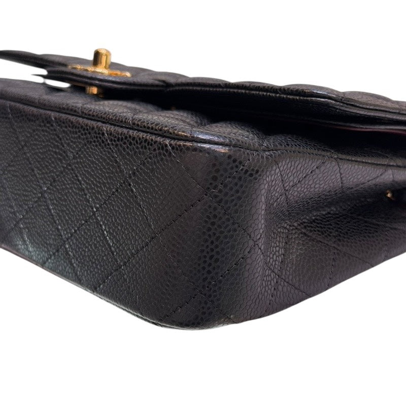 シャネル CHANEL マトラッセ25 A01112 ブラック ゴールド金具 キャビアスキン レディース ショルダーバッグ