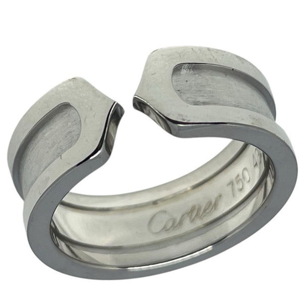 カルティエ Cartier C2リングSM ホワイトゴールド K18WG ジュエリー