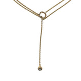 カルティエ Cartier ベビートリニティパンピーユネックレス マルチカラー K18YG/K18PG/K18WG ジュエリー
