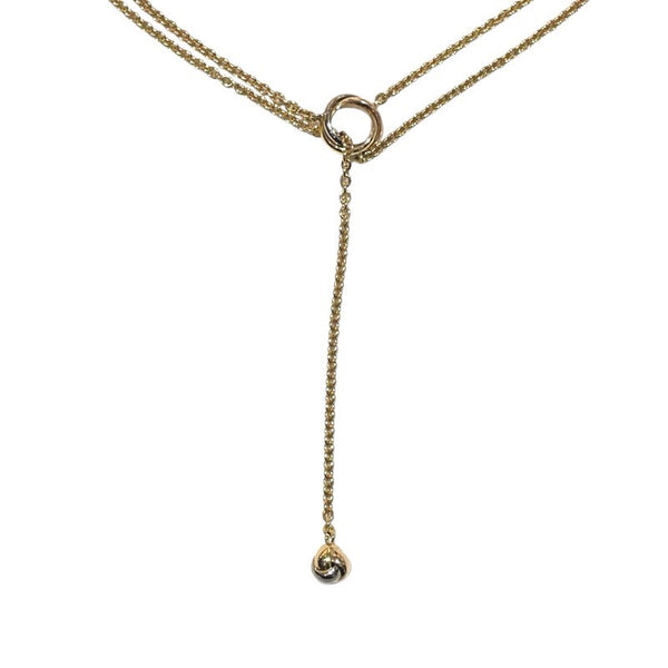 カルティエ Cartier ベビートリニティパンピーユネックレス マルチカラー K18YG/K18PG/K18WG ジュエリー