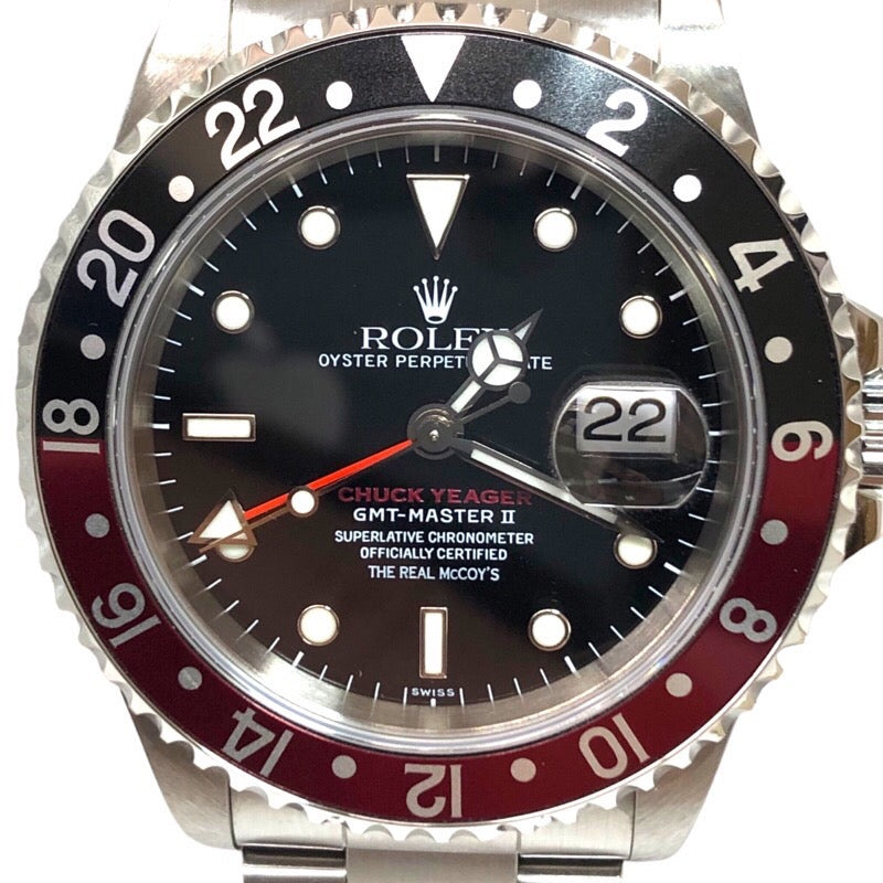 ロレックス ROLEX GMTマスター2 チャックイェーガー50周年モデル A番