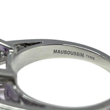 モーブッサン MAUBOUSSIN アメシスト ダイヤシリング ホワイトゴールド 750 ダイヤモンド　 ジュエリー