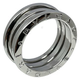 ブルガリ BVLGARI ビーゼロワンリング3バンド(S) ホワイトゴールド 750WG ジュエリー