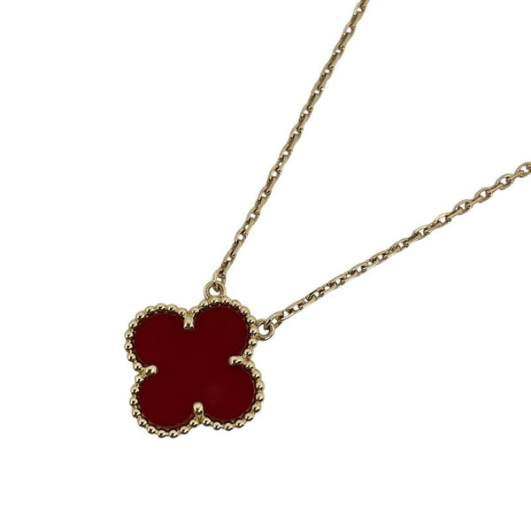 ヴァンクリーフ＆アーペル Van Cleef & Arpels ヴィンテージアルハンブラ ネックレス 1P K18YG/カーネリアン ジュエリー