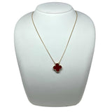 ヴァンクリーフ＆アーペル Van Cleef & Arpels ヴィンテージアルハンブラ ネックレス 1P K18YG/カーネリアン ジュエリー