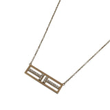 ティファニー TIFFANY＆CO TTWOオープンパーティーカルネックレス 750PG ジュエリー