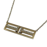 ティファニー TIFFANY＆CO TTWOオープンパーティーカルネックレス 750PG ジュエリー
