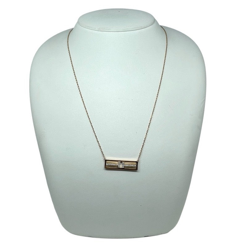 ティファニー TIFFANY＆CO TTWOオープンパーティーカルネックレス 750PG ジュエリー