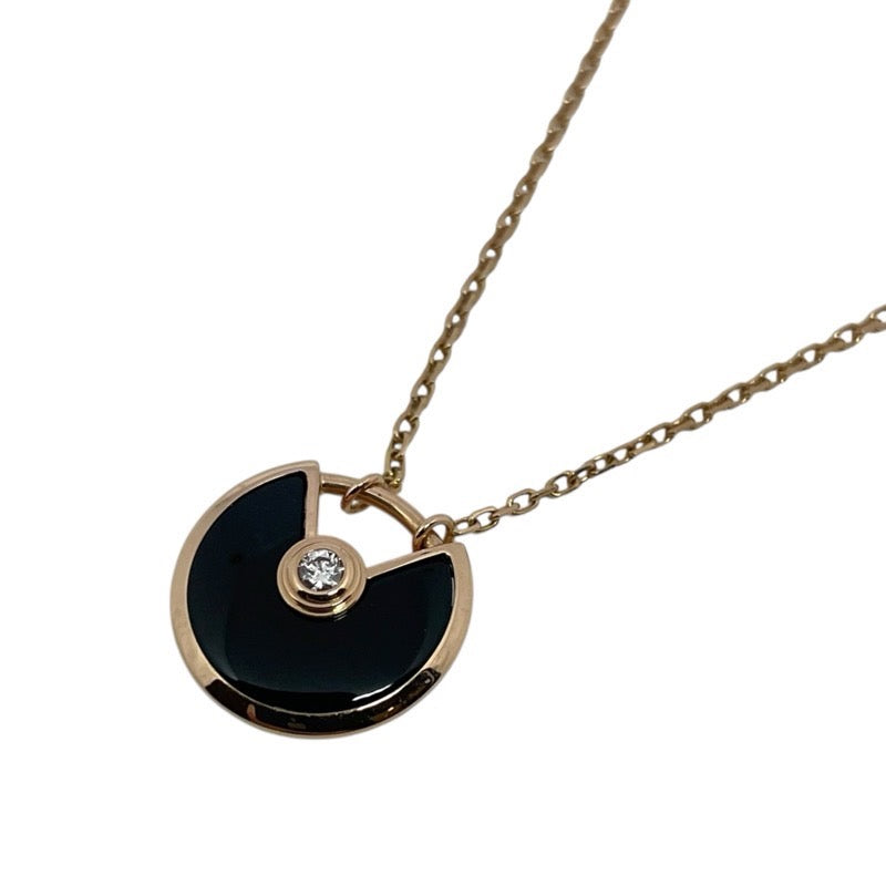 カルティエ Cartier アミュレット ドゥ カルティエ ネックレス XS 750PG/オニキス ジュエリー