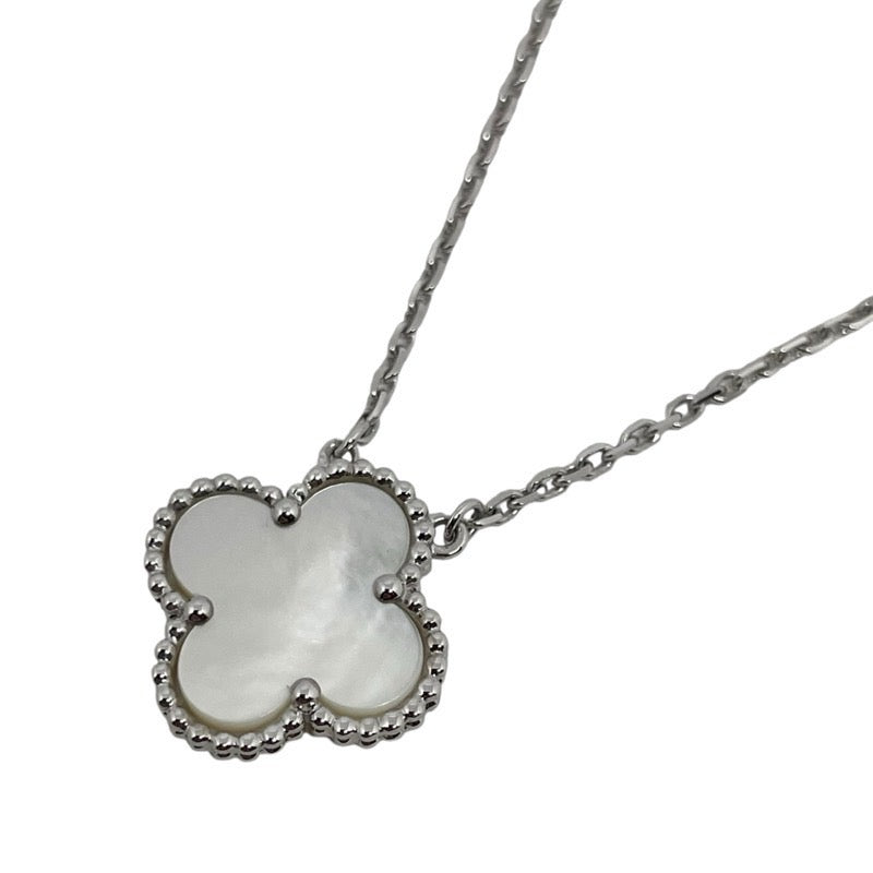 ヴァンクリーフ＆アーペル Van Cleef & Arpels ヴィンテージアルハンブラネックレス 750WG ジュエリー