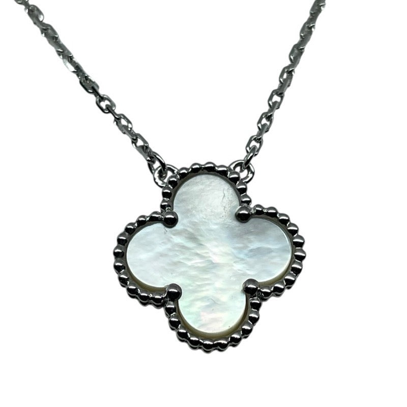 ヴァンクリーフ＆アーペル Van Cleef & Arpels ヴィンテージアルハンブラネックレス 750WG ジュエリー