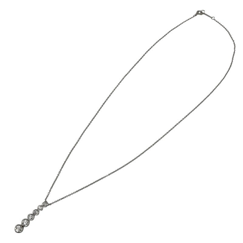 ティファニー TIFFANY＆CO ジャズグラジュエイテッドドロップネックレス pt900 ジュエリー