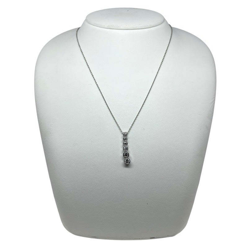 ティファニー TIFFANY＆CO ジャズグラジュエイテッドドロップネックレス pt900 ジュエリー