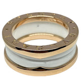 ブルガリ BVLGARI ビーゼロワンリング2バンド 750PG ジュエリー