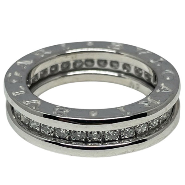 ブルガリ BVLGARI ビーゼロワンリング1バンド(XS) フルダイヤ ホワイトゴールド 750WG ジュエリー