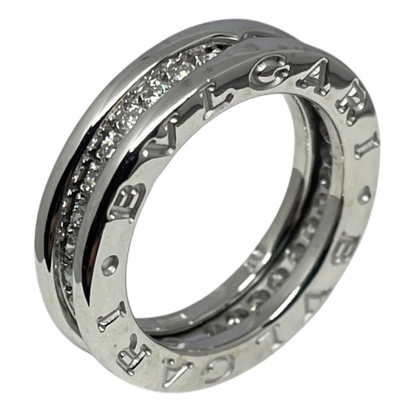 ブルガリ BVLGARI ビーゼロワンリング1バンド(XS) フルダイヤ ホワイトゴールド 750WG ジュエリー