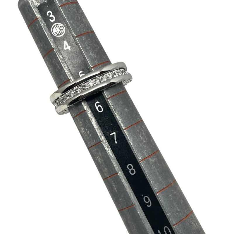 ブルガリ BVLGARI ビーゼロワンリング1バンド(XS) フルダイヤ ホワイトゴールド 750WG ジュエリー