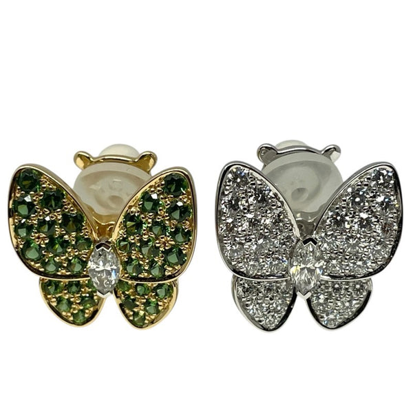 ヴァンクリーフ＆アーペル Van Cleef & Arpels ドゥパピヨンイヤリング イエローゴールド×ホワイトゴールド 750YG/WG ジュエリー