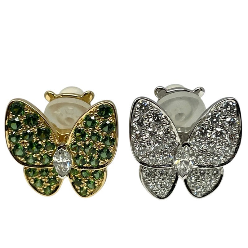 ヴァンクリーフ＆アーペル Van Cleef & Arpels ドゥパピヨンイヤリング イエローゴールド×ホワイトゴールド 750YG/WG ジュエリー