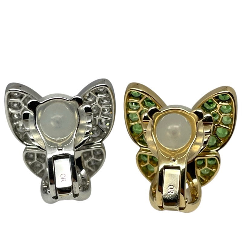 ヴァンクリーフ＆アーペル Van Cleef & Arpels ドゥパピヨンイヤリング イエローゴールド×ホワイトゴールド 750YG/WG ジュエリー