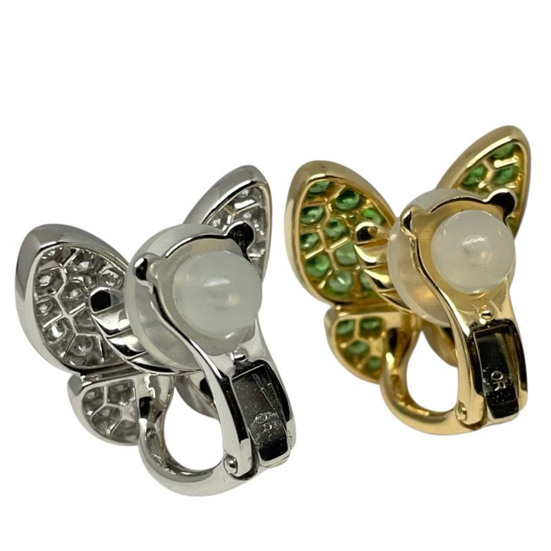 ヴァンクリーフ＆アーペル Van Cleef & Arpels ドゥパピヨンイヤリング イエローゴールド×ホワイトゴールド 750YG/WG ジュエリー