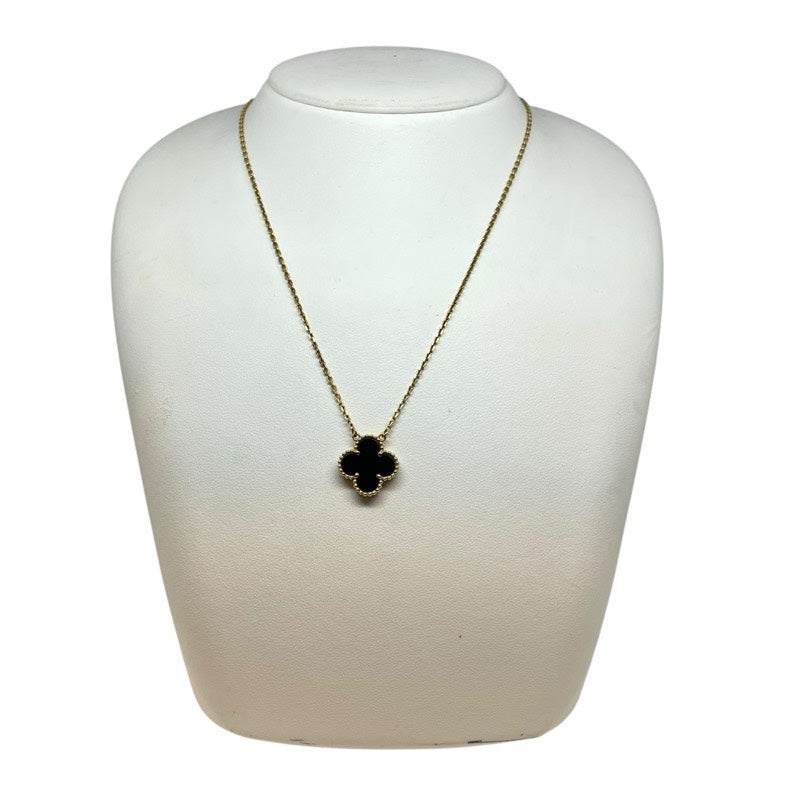 ヴァンクリーフ＆アーペル Van Cleef & Arpels ヴィンテージアルハンブラネックレス オニキス イエローゴールド 750YG/オニキス ジュエリー