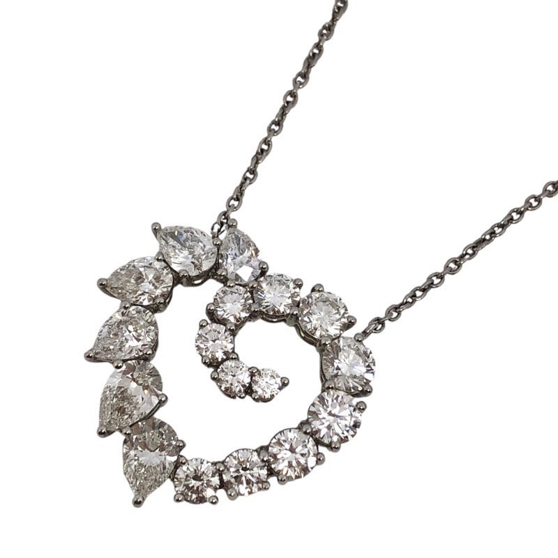 ハリーウィンストン HARRY WINSTON オープンクラスターハートネックレス pt950 ジュエリー