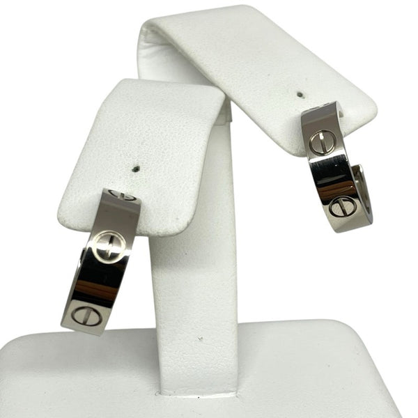 カルティエ Cartier ラブフープピアス ホワイトゴールド 750WG ジュエリー