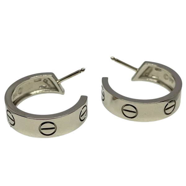 カルティエ Cartier ラブフープピアス ホワイトゴールド 750WG ジュエリー