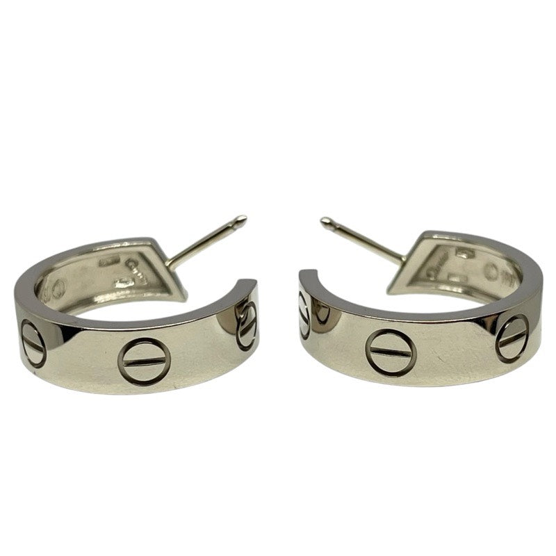 カルティエ Cartier ラブフープピアス ホワイトゴールド 750WG ジュエリー