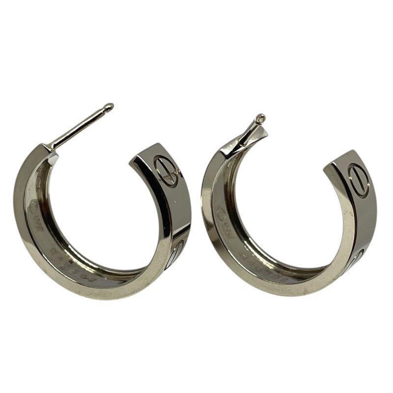 カルティエ Cartier ラブフープピアス ホワイトゴールド 750WG ジュエリー