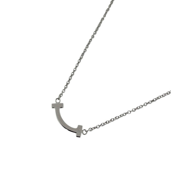 ティファニー TIFFANY＆CO Tスマイルダイヤネックレスミニ ホワイトゴールド 750WG ジュエリー