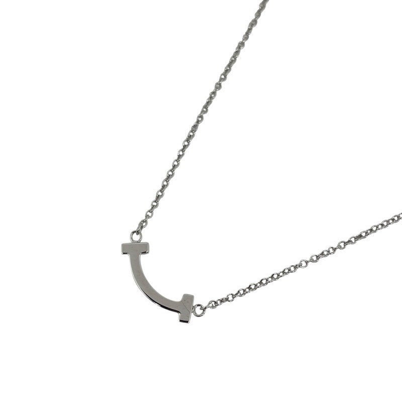 ティファニー TIFFANY＆CO Tスマイルダイヤネックレスミニ ホワイトゴールド 750WG ジュエリー