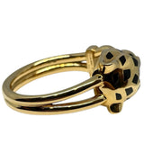 カルティエ Cartier パンテールドゥカルティエリング イエローゴールド 750WG/オニキス/ダイヤモンド ジュエリー