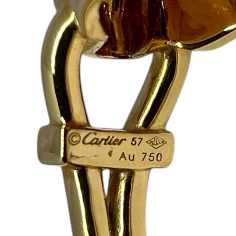カルティエ Cartier パンテールドゥカルティエリング イエローゴールド 750WG/オニキス/ダイヤモンド ジュエリー