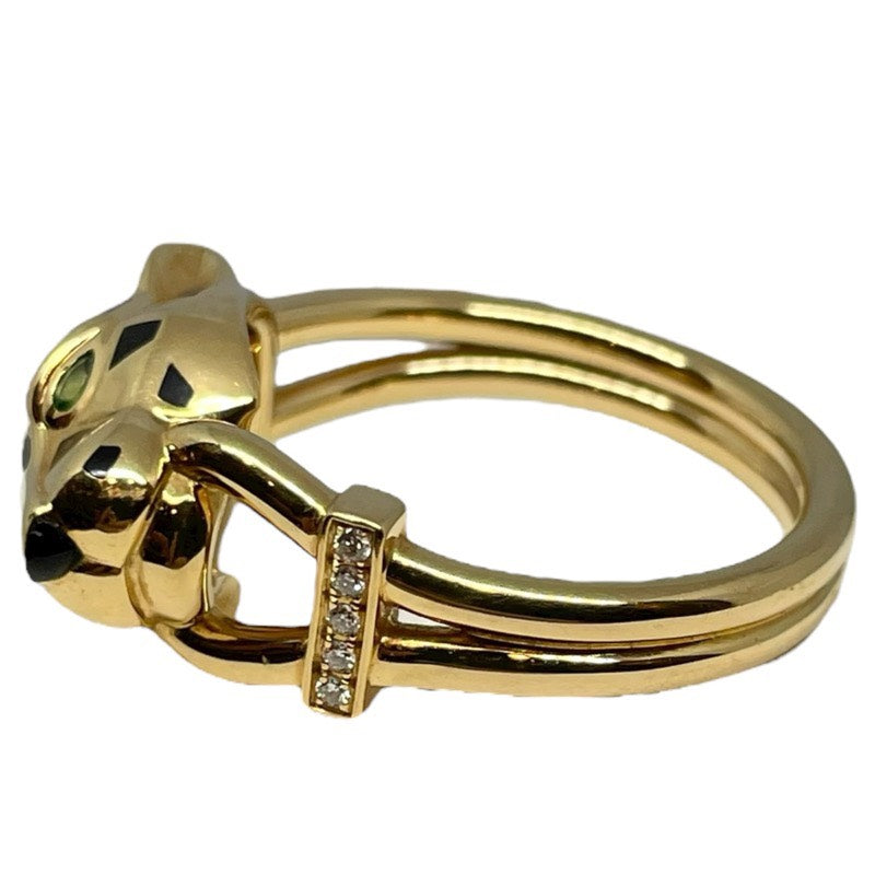 カルティエ Cartier パンテールドゥカルティエリング イエローゴールド 750WG/オニキス/ダイヤモンド ジュエリー