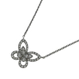 グラフ GRAFF バタフライシルエットネックレス ミニ ホワイトゴールド ジュエリー