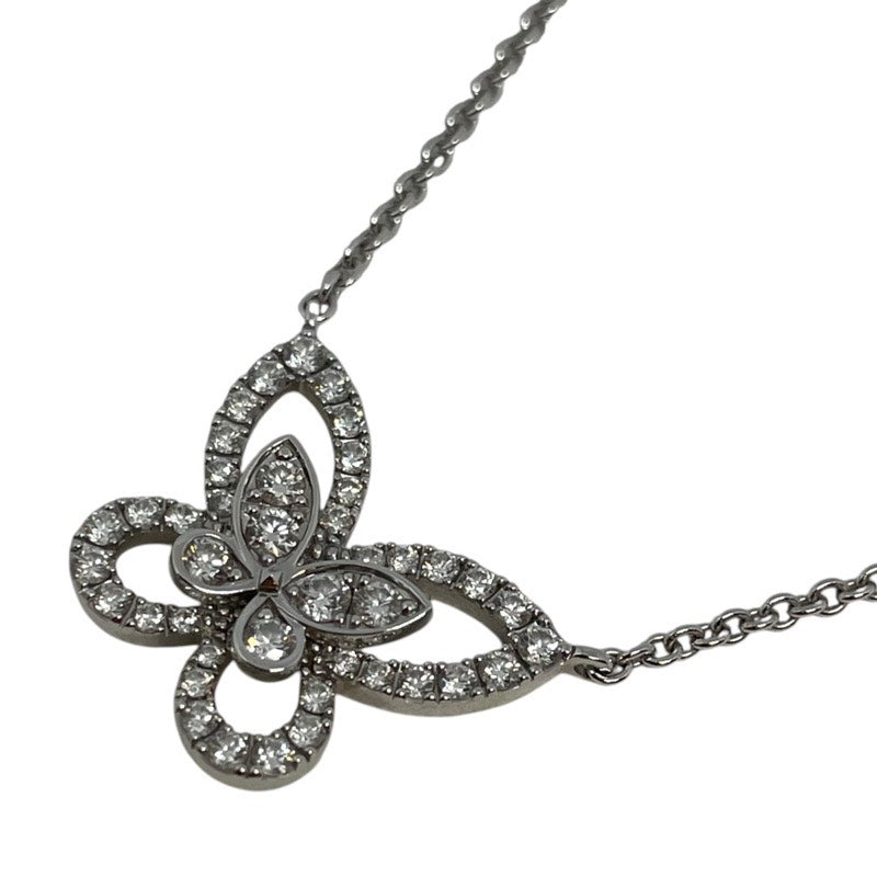 グラフ GRAFF バタフライシルエットネックレス ミニ ホワイトゴールド ジュエリー