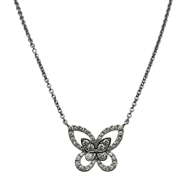 グラフ GRAFF バタフライシルエットネックレス ミニ ホワイトゴールド ジュエリー