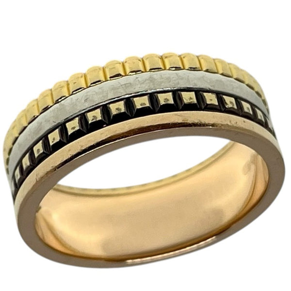 ブシュロン BOUCHERON キャトルクラシックリング スモール K18WG/K18YG/K18PG/ブラウンPVD ジュエリー