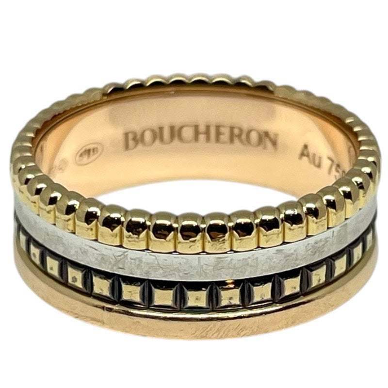 ブシュロン BOUCHERON キャトルクラシックリング スモール K18WG/K18YG/K18PG/ブラウンPVD ジュエリー