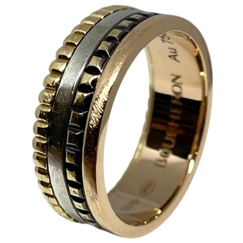 ブシュロン BOUCHERON キャトルクラシックリング スモール K18WG/K18YG/K18PG/ブラウンPVD ジュエリー