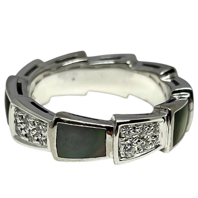 ブルガリ BVLGARI セルペンティヴァイパー ダイヤリング ホワイトゴールド 750WG/MOP ジュエリー