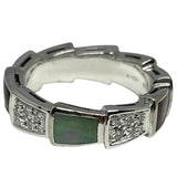 ブルガリ BVLGARI セルペンティヴァイパー ダイヤリング ホワイトゴールド 750WG/MOP ジュエリー