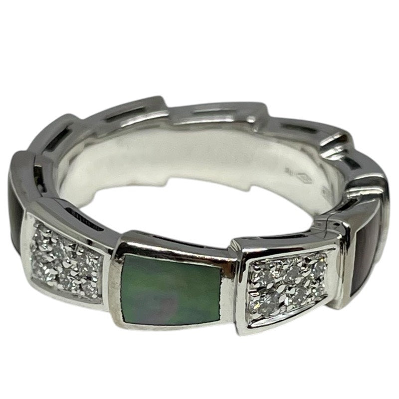 ブルガリ BVLGARI セルペンティヴァイパー ダイヤリング ホワイトゴールド 750WG/MOP ジュエリー