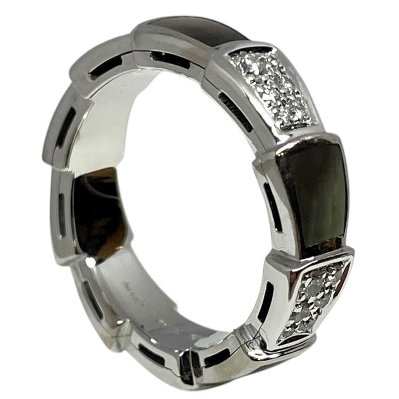 ブルガリ BVLGARI セルペンティヴァイパー ダイヤリング ホワイトゴールド 750WG/MOP ジュエリー