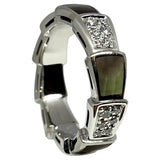 ブルガリ BVLGARI セルペンティヴァイパー ダイヤリング ホワイトゴールド 750WG/MOP ジュエリー