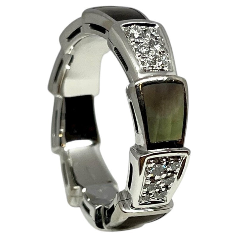 ブルガリ BVLGARI セルペンティヴァイパー ダイヤリング ホワイトゴールド 750WG/MOP ジュエリー